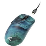 Sharkoon SGM25W gaming muis Turquoise/blauw, 12.000 dpi, RGB leds