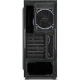 Sharkoon TK5M RGB Tower-behuizing Zwart | 2x USB-A 3.2 (5 Gbit/s) | USB-A 3.2 (10 Gbit/s) | Window-kit