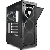 Sharkoon TK5M RGB Tower-behuizing Zwart | 2x USB-A 3.2 (5 Gbit/s) | USB-A 3.2 (10 Gbit/s) | Window-kit