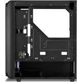 Sharkoon TK5M RGB Tower-behuizing Zwart | 2x USB-A 3.2 (5 Gbit/s) | USB-A 3.2 (10 Gbit/s) | Window-kit