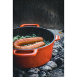 The Windmill Dutch Oven 3,8 liter Geëmailleerd kookpan Oranje