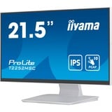 iiyama ProLite T2252MSC-W2 21" touchscreen monitor Wit, Touch, HDMI, DisplayPort, Audio, USB 3.0 