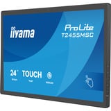 iiyama ProLite T2455MSC-B2 23.8" touchscreen monitor Zwart, 120 Hz, HDMI, DisplayPort, Audio, USB, Webcam, Touch