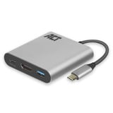USB-C multiport adapter voor 1 HDMI monitor, 1x USB-A, PD pass-through