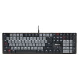 CHERRY KC 500 MX LP, toetsenbord Zwart, US lay-out, Cherry MX Low Profile 2.0 Ivory, White led, PBT keycaps