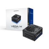 Chieftec VEGA M PPG-850-C, 850 Watt voeding  Zwart, 1x 12 Pin High Power GPU, 4x PCIe