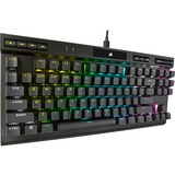 Corsair K70 RGB TKL CHAMPION SERIES, gaming toetsenbord Zwart, US lay-out, Cherry MX Speed Silver, RGB leds, TKL, PBT double-shot