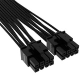 Corsair Premium Sleeved PCIe 5.0 12VHPWR PSU Adapterkabel Zwart, 50cm