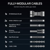Corsair RM1000e ATX 3.1 Geluidsarme ATX-voeding met ThermalProtect 12V-2x6-kabel modulaire 1000 watt voeding  Zwart, 1x 12V-2x6, 4x PCIe