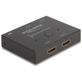 DeLOCK HDMI 2 - 1 Switch bidirectional 8K 60 Hz hdmi switch Zwart