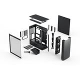 Fractal Design Define One Dark TG midi tower behuizing Zwart | 2x USB-A | 1x USB-C | Tempered Glass