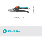 GARDENA Snoeischaar PremiumCut Flex, bypass Grijs/turquoise, tuinsnoeischaar voor groen hout, 24 mm