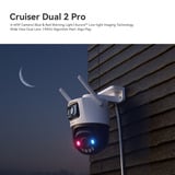 Imou Cruiser Dual 2 Pro beveiligingscamera Wit, 4MP, WiFi 6, LAN