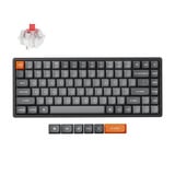 Keychron K2 Max-J1, toetsenbord Zwart, US lay-out, Keychron Super Red, RGB leds, 75%, OSA Double-shot PBT, hot swap, 2.4GHz | Bluetooth 5.1 | USB-C