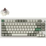 Keychron Q1 Max-P3 RGB mechanisch toetsenbord Wit, US lay-out (QWERTY), Gateron Jupiter Brown, 75%, RGB leds, KSA double-shot PBT, hot swap, Knob, 2.4GHz | Bluetooth 5.1 | USB-C