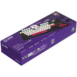 LORGAR KBP70TKLW RGB mechanisch gaming toetsenbord Zwart, US lay-out (QWERTY), LOGAR Toxic Purple, 80% (TKL)	, TKL, RGB, Hot-swappable, PBT Double-shot, Bluetooth / 2.4GHz / USB