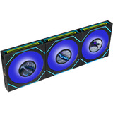 Lian Li UNI FAN SL-INF LCD FLEX Reverse 120 Wireless RGB case fans Zwart, 3 stuks, 120 x 124 x 28 mm, PWM, 3 stuks