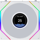Lian Li UNI FAN TL LCD FLEX 120 Wireless RGB case fans Wit, 3 stuks, 124 x 120 x 28 mm, PWM, 3 stuks