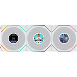 Lian Li UNI FAN TL LCD FLEX RGB case fans Wit, 3 stuks, 124 x 120 x 28 mm, PWM