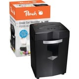 Peach Auto Cross Cut Shredder  PS500-80 papierversnipperaar Zwart/zilver