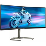 Philips 34M1C5500VA/00 34" Curved UltraWide gaming monitor Zwart, 2x HDMI, 2x DisplayPort, USB-A, USB-B, AMD FreeSync, HDR 10, 100Hz