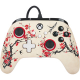 PowerA Advantage controller met kabel voor de Xbox Series X|S - Warrior's Nirvana Magnoliawit, Xbox Series X|S, Xbox One, Pc