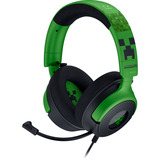 Razer Kraken V4 X - Minecraft Edition over-ear gaming headset Zwart/groen, Pc, PlayStation 5, Nintendo Switch