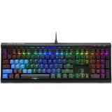 Sharkoon SKILLER SGK60, gaming toetsenbord Zwart, US lay-out, Kailh Box White, RGB leds