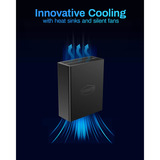 TerraMaster F8 SSD nas Zwart, 1x 10GbE, HDMI, USB