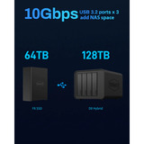 TerraMaster F8 SSD nas Zwart, 1x 10GbE, HDMI, USB