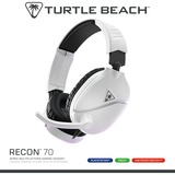 Turtle Beach Ear Force Recon 70P White (2024) over-ear gaming headset Wit, PS4, PS5, Xbox Series X|S, Xbox One, Switch, PC, Mobile