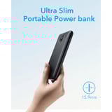 VEGER L10S 10000 mAh powerbank met digitaal display Zwart, PD 20W, QC 3.0, 2A, USB-A, USB-C, Micro-USB
