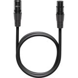 goobay XLR-aansluitkabel Zwart, 1 meter