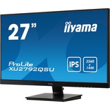 iiyama ProLite XU2792QSU-B1 27" Monitor Zwart, DVI, HDMI, DisplayPort, USB, Audio