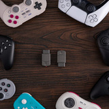 8BitDo Retro Receiver for SEGA Saturn bluetooth adapter Zwart, Bluetooth LE