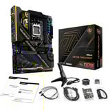 ASRock X870E Taichi OCF socket AM5 moederbord Zwart/geel, RAID, 5 Gb-LAN, Wi-Fi 7, BT 5.4, Sound, ATX