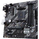 ASUS PRIME A520M-A II/CSM socket AM4 moederbord Zwart/grijs, Gb-LAN, Sound, µATX