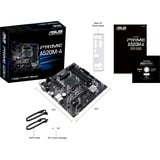 ASUS PRIME A520M-A II/CSM socket AM4 moederbord Zwart/grijs, Gb-LAN, Sound, µATX
