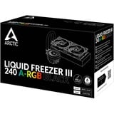 Arctic Liquid Freezer III 240 A-RGB waterkoeling Zwart, 4-pins PWM