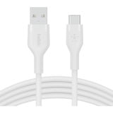 Belkin BOOSTCHARGE Flex USB-A/USB-C-kabel Wit, 2 m