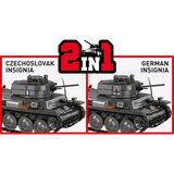 COBI Historical Collection - Panzer 38(t) / (ČKD) LT vz.38 Constructiespeelgoed Schaal 1:28
