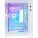 Chieftec Visio midi tower behuizing Wit | 2x USB-A | 1x USB-C | RGB | Tempered Glass