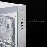 Chieftec Visio midi tower behuizing Wit | 2x USB-A | 1x USB-C | RGB | Tempered Glass