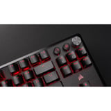 Corsair K70 CORE TKL WIRELESS RGB mechanisch gaming toetsenbord Zwart, US lay-out (QWERTY), Corsair MLX Red v2, 80% (TKL)	, RGB, ABS Double shot, Hot-swap, 2,4 GHz / Bluetooth / USB