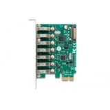 DeLOCK PCI Express x1 Card to 7 x external USB 5 Gbps Type-A female usb-controller 