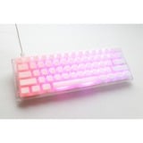 Ducky One 3 Mini Aura White, toetsenbord Wit, US lay-out, Cherry MX Red, 60%, ABS Double Shot, hot swap