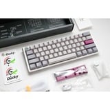 Ducky One 3 Mist Grey Mini, toetsenbord Lichtgrijs, US lay-out, Cherry MX Brown, RGB led, Double-shot PBT, Hot-swappable, QUACK Mechanics, 60%