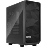 Fractal Design Meshify 2 Compact Light Tempered Glass midi tower behuizing Grijs/zwart | 2x USB-A | 1x USB-C | Tempered Glass