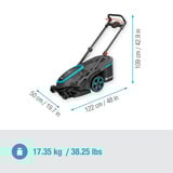 GARDENA Grasmaaier PowerMax Duo 46/36V Zwart/grijs, 2x Accu en lader inbegrepen