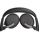 Jabra JBR Evolve2 65 Flex Link380a MS Duo on-ear headset Zwart